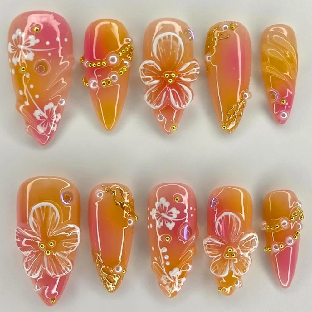24 Adet Pembe Gradyan Badem Şe - Pressed Flower Art incelemesi ve fiyatı