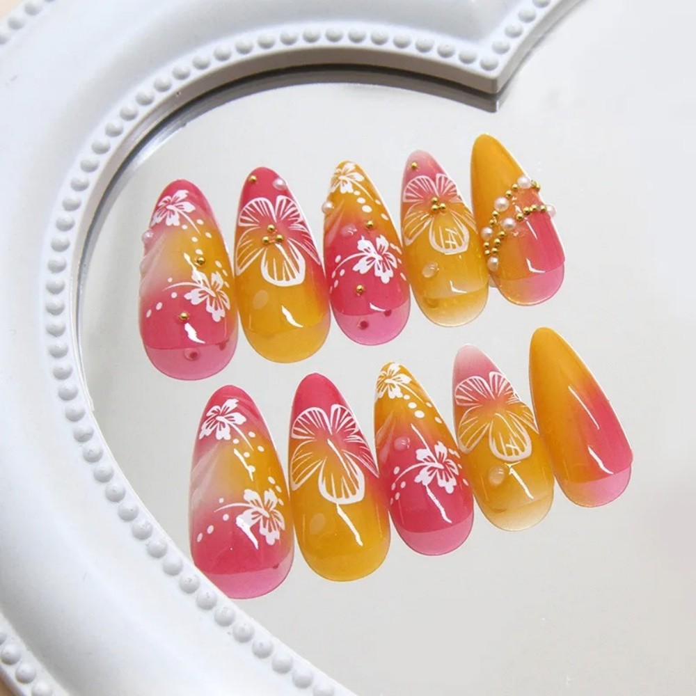 24 Adet Pembe Gradyan Badem Şe - Pressed Flower Art incelemesi ve fiyatı