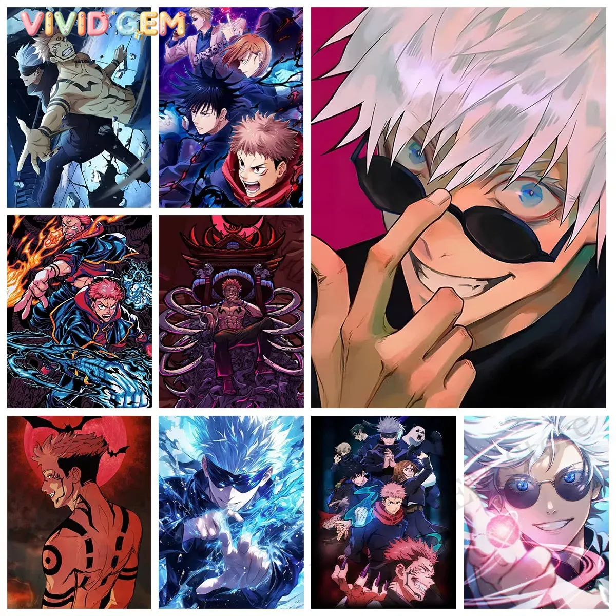 VIVID GEM Elmas Boyama Jujutsu - Photo Mosaic Print incelemesi ve fiyatı