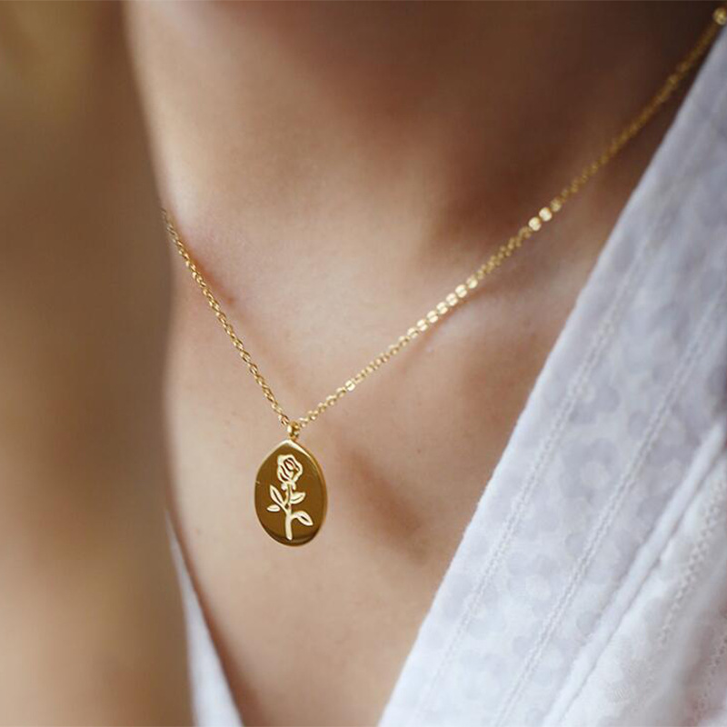 Paslanmaz Çelik Kolye Kadın Gü - Birth Flower Necklace incelemesi ve fiyatı