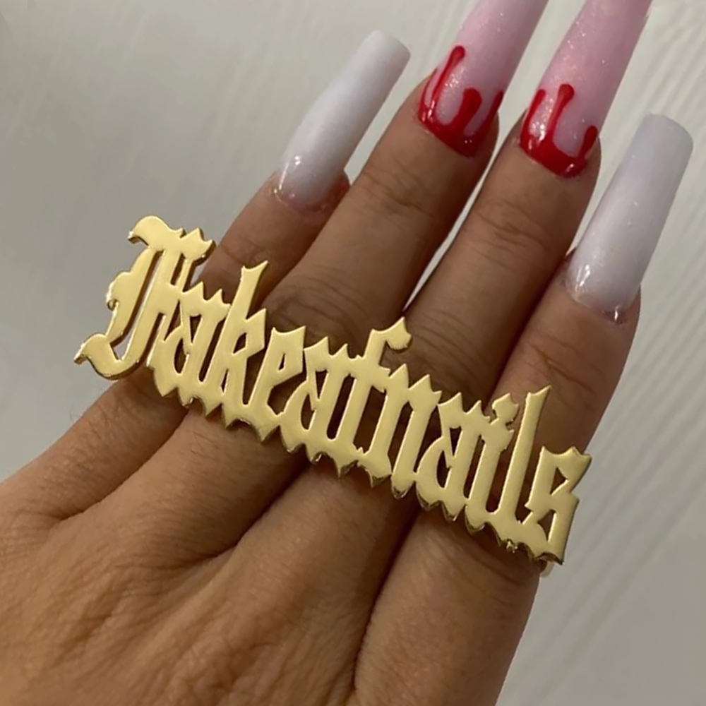Erkekler Kadınlar için özel Ad - Initial Ring Custom incelemesi ve fiyatı